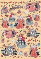 Carta decoupage Natale nordico Stamperia