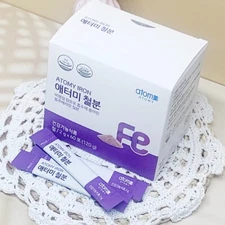 ATOMY Iron Blueberry Flavor Powder 2g x 60ea Daily Intake of Iron Made in Korea 