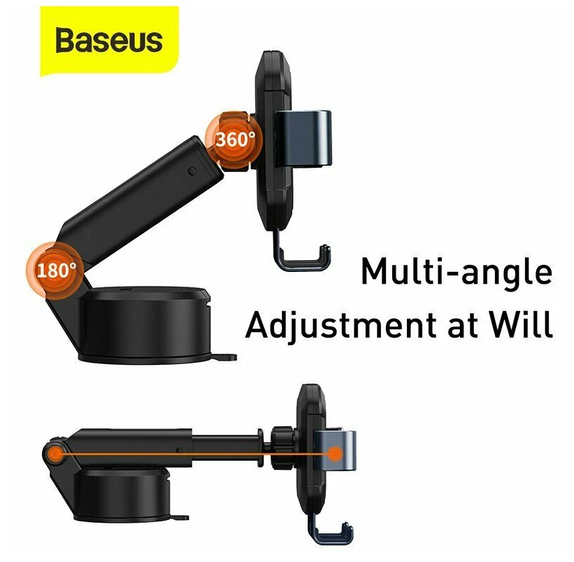BASEUS Car phone holder windshield Stand - Image 4 of 4