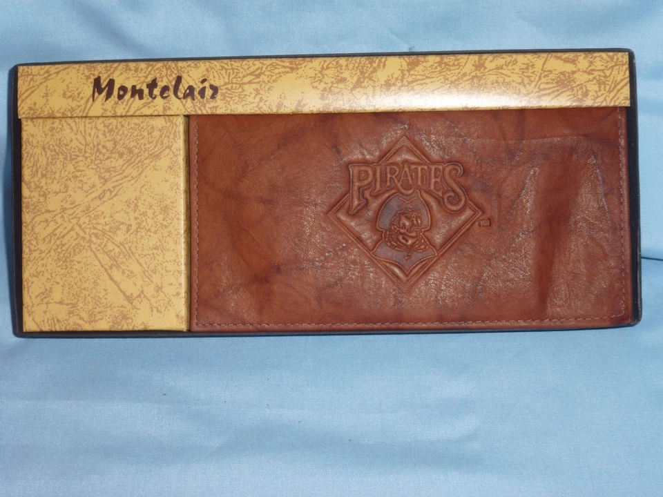PITTSBURGH PIRATES     Leather Checkbook   NIB   by Rico   brown - Image 2 of 4