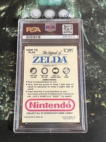 1989 Legend of ZELDA - PSA 8 Topps Nintendo Scratch-Off Card #4 - NES Video Game