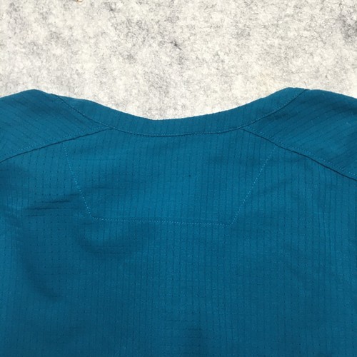 Mountain Hardwear AC Trekking Henley Shirt Mens XL Blue Ultralight Mesh Layer - Picture 9 of 14