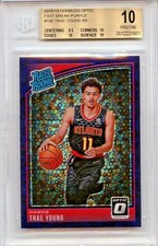 Trae Young 2018 Donruss Optic Fast Break Purple Prizm /95 Rookie BGS 10 PRISTINE