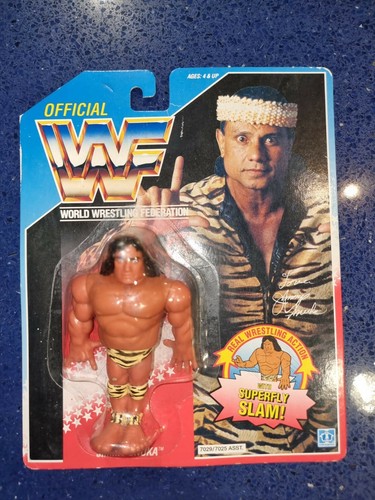 WWF Hasbro Superfly Jimmy Snuka MOC Series 2...