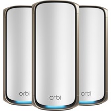 Netgear - Orbi 970 Series Be27000 Quad-band Mesh Wi-fi 7 System (3-pack) - White