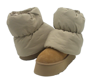 UGG CLASSIC MINI DIPPER PUFFER WOMEN BOOTS SUEDE CHESTNUT US 9 /UK