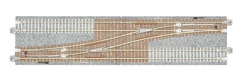 KATO N Scale 20-230 Concrete Tie Double Track Single Crossover Turnout Left - Image 2 of 2