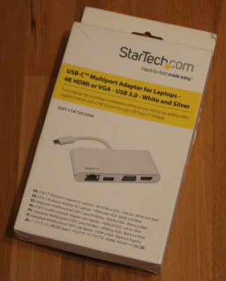 USB-C Multiport Adapter - USB-C Reisedock mit 4K HDMI oder 1080p VGA - Gigabit-E