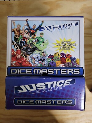 DC Justice League Dice Masters 90 Foil Packs and Counter Display 