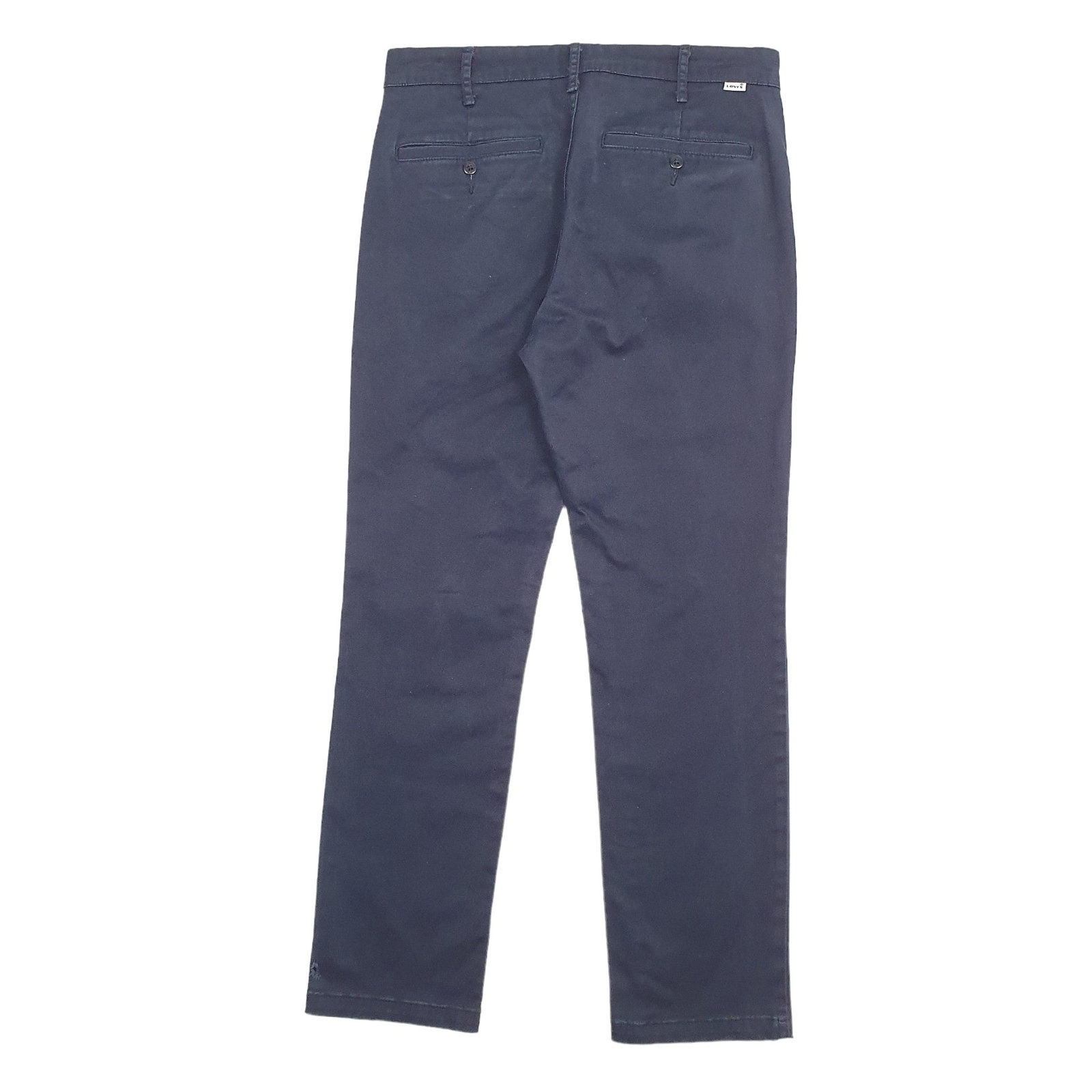 LEVIS Chino Trousers Cotton Navy Mens W31 L30 image 2