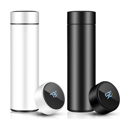 Smart Trinkflasche LED Temperaturanzeige Flasche Vakuum Isoliert Tee Kaffee Becher