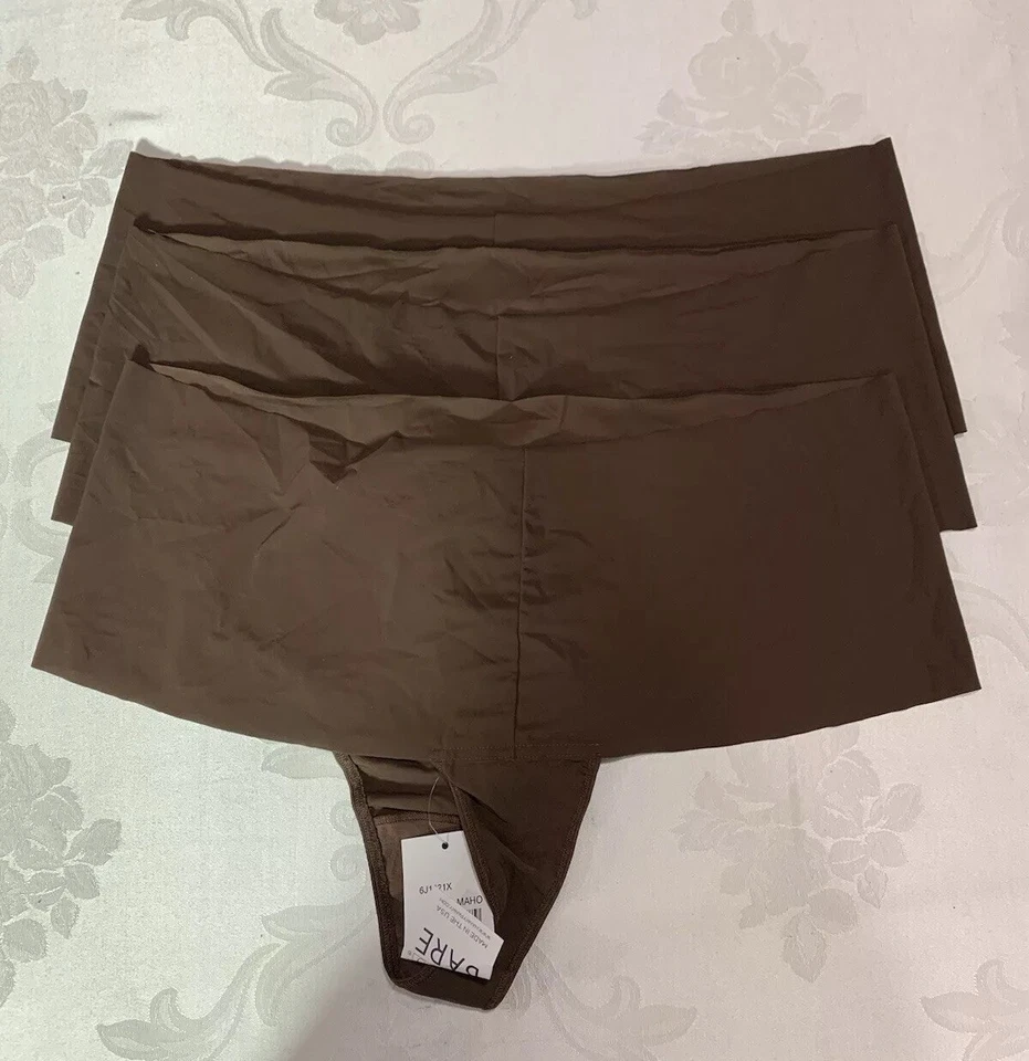 Tanga de tiro alto Hanky Panky Breathe para mujer, talla 1X, paquete de 3 Foto 3 de 4