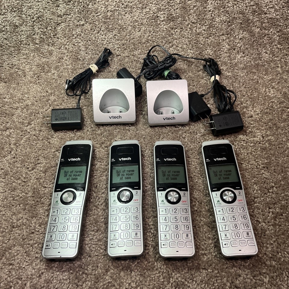 Vtech IS81515 Cordless Phone Handset with Base and Battery (4 Phone 2