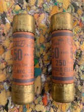 Eagle Cat No 655 - 50 amp 250 Volt fast acting Fuses Made in USA (2-fuses)