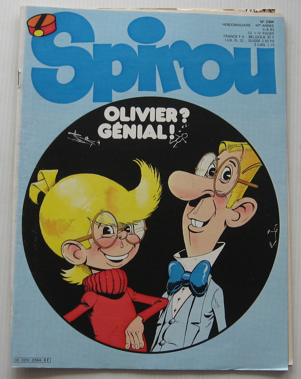 Spirou Journal No. 2364 with Correspondent No. 47 1983 Good Condition