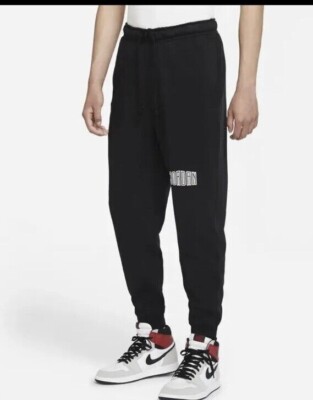Nike Air Jordan Essentials Fleece Joggers Pants Black Mens