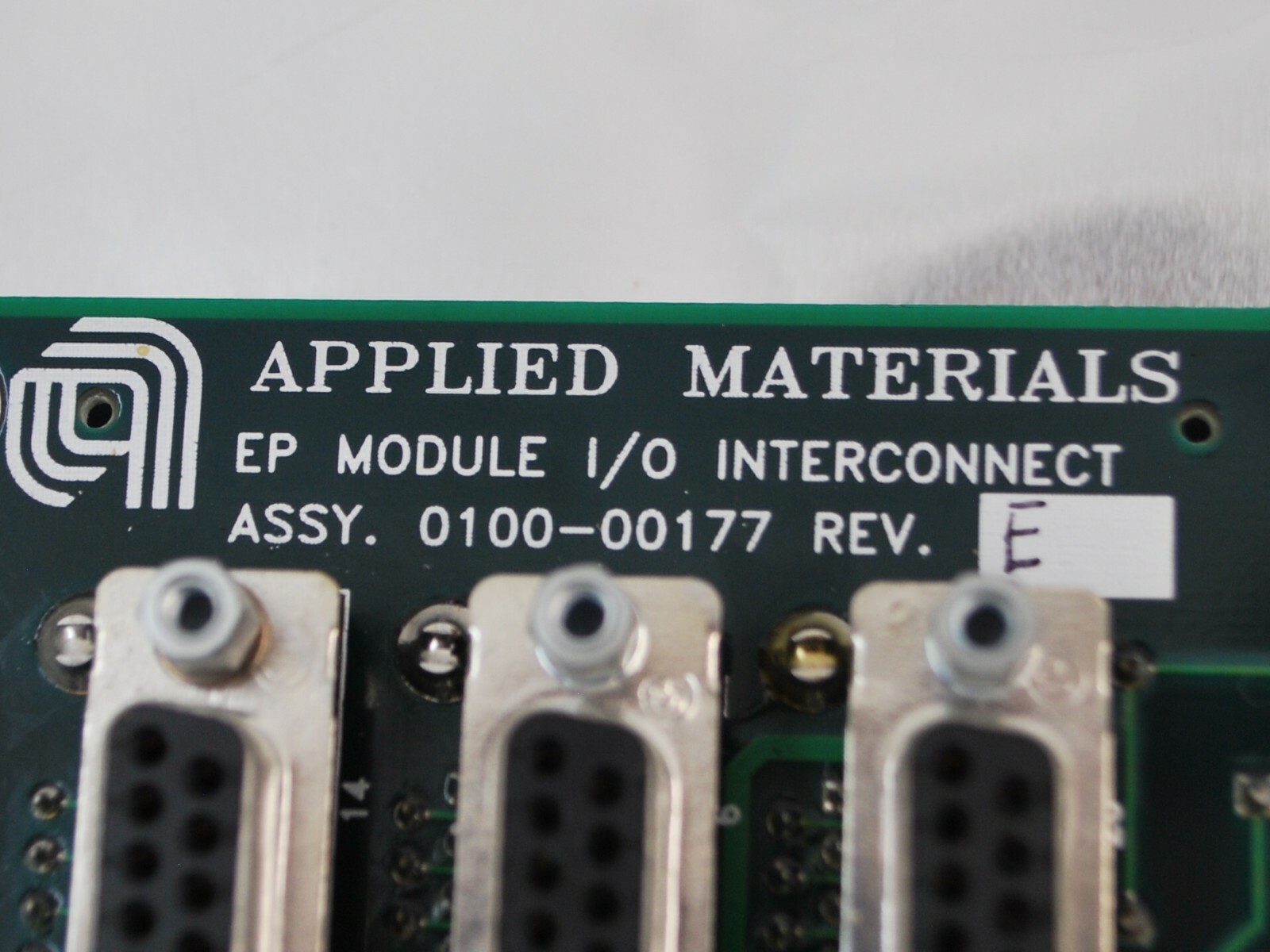 0100-00177 / ASSY EP MODULE I/O INTERCONNECT BOARD / APPLIED MATERIALS ...
