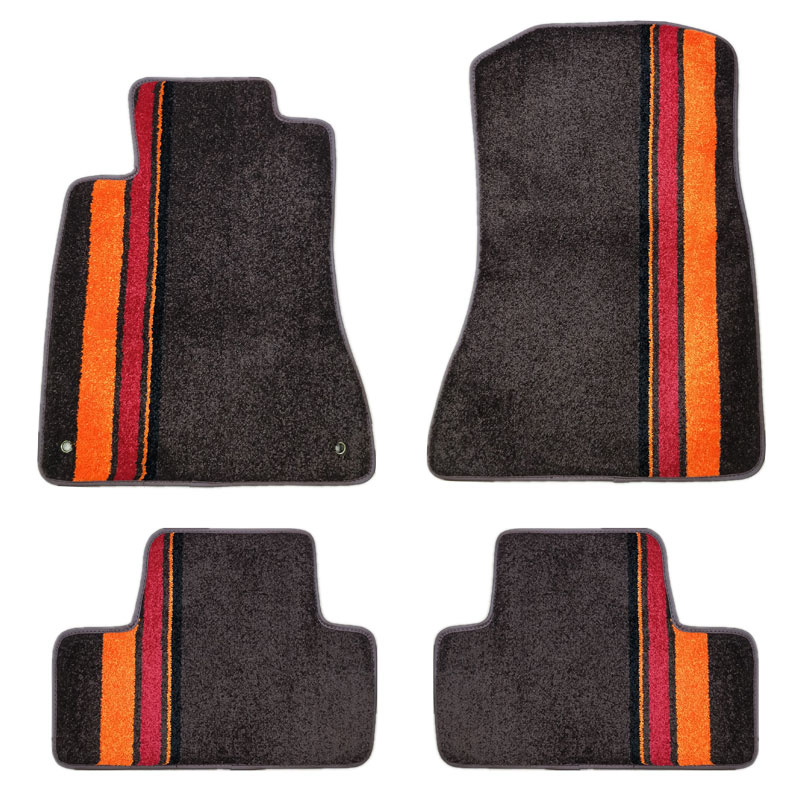 For 0612 Lexus IS350 IS250 Dark Brown Floor Mats Carpets w/ Tricolor Strips eBay
