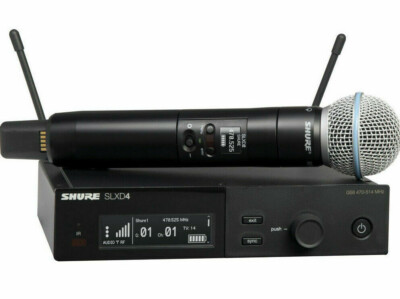 Shure SLXD24/B58 G58 Wireless System Beta58A Handheld Transmitter G58:470-514MHz