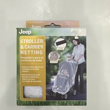 Jeep stroller  carrier white mosquito and insect netting NEW
