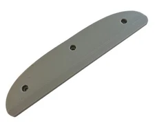 CENTURY Skateboard tail bone style Skid Plate, SILVER 8 inch