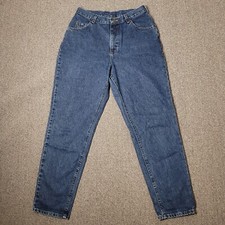 Vintage Lee Denim Jeans Women's 16 Dark Blue Straight leg Mom jeans 31X30.5 EUC