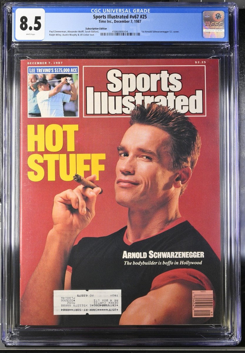 1987 Sports Illustrated Magazine CGC 8.5 1st Arnold Schwarzenegger