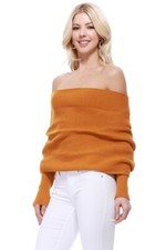 Women's Sexy Off the Shoulder Shawl with Sleeve Scarf Wrap Bolero Sweater Top
