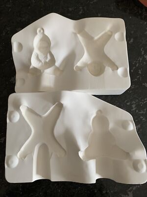 Vintage Alberta's Ornament Snow Babies Slip Casting Ceramic Mold #1309