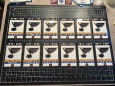 3 SIZES- St. Louis Blues Stanley Cup & Retired # DECAL Banners PRONGER Man Cave 