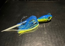 10Pk Blue Fuze Ult Minnow Gulp  Jigs W/Eyes & Skirts 2oz to 10oz Blk Nickel Hks