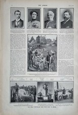 1901 DRUCK CAPTAIN WALTER HOWARD CROQUET CHAMPIONSHIP MOTOR-CAR RACE PARIS 