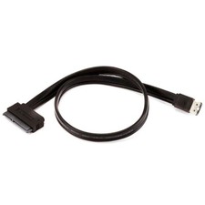 19" Power eSATA eSATAp to SATA 22-Pin HDD Hard Drive Data Cable External Black