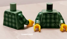 New LEGO Flannel Shirt Women Men Unisex GREEN Dark Green Plaid Zip Up Jacket