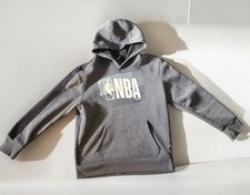 NBA Boys Size 10 Gray Hoodie Sports Pullover Sweatshirt