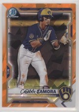 2021 Bowman Sapphire Chrome Prospects Orange Refractor 33/75 Freddy Zamora 0o6v
