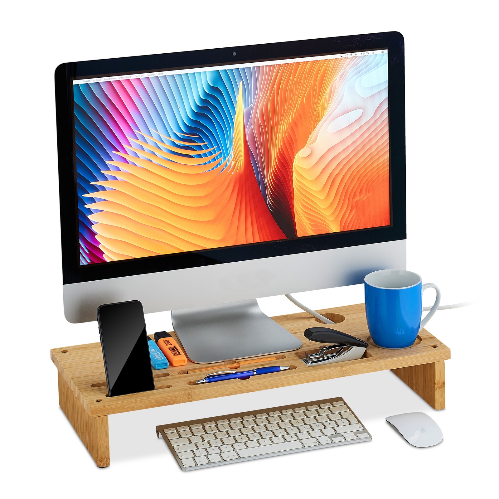 Supporto Monitor con 6 Scomparti - Usato