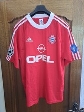 BAYERN MUNICH 2000/2001 CL HOME FOOTBALL SHIRT VINTAGE ADIDAS JERSEY SIZE XL