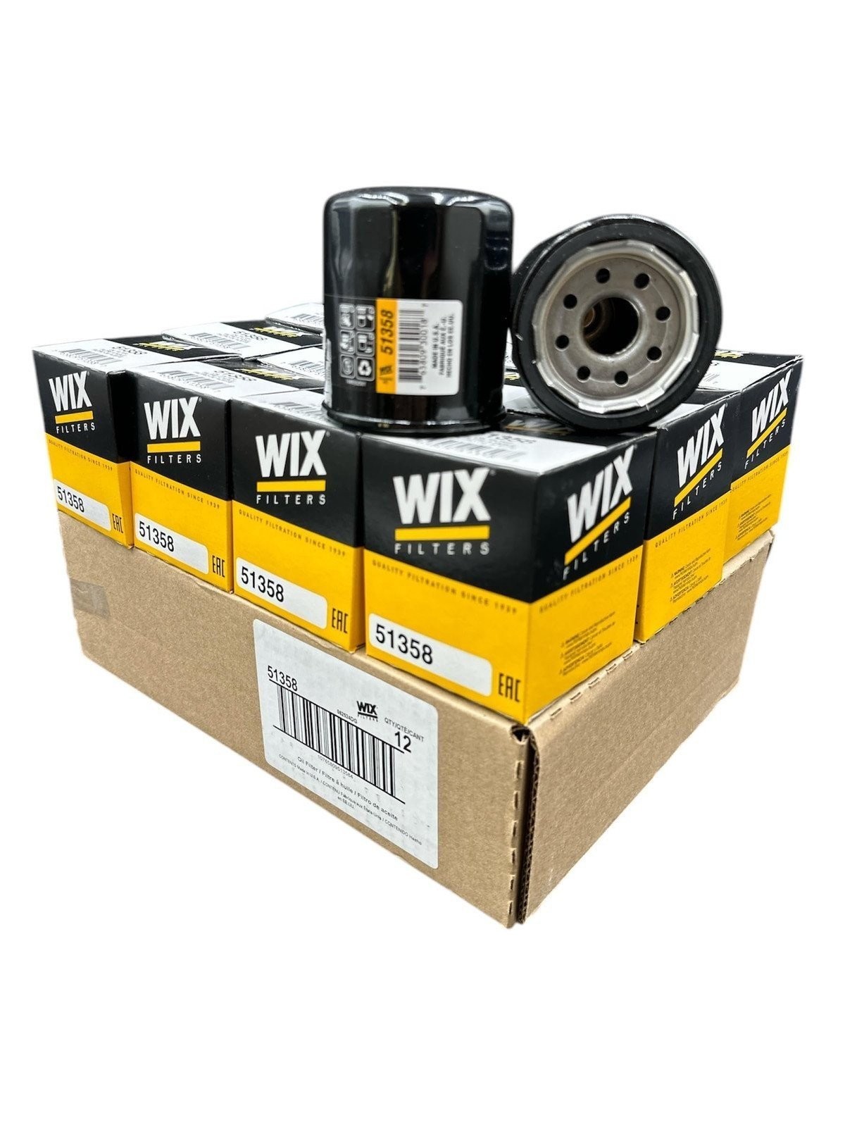 WIX 51358 Spin-On Lube Filter (Pack of 12)
