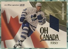 JOE NIEUWENDYK 2003-04 In The Game-Used Signature Series Oh Canada Jersey Relic
