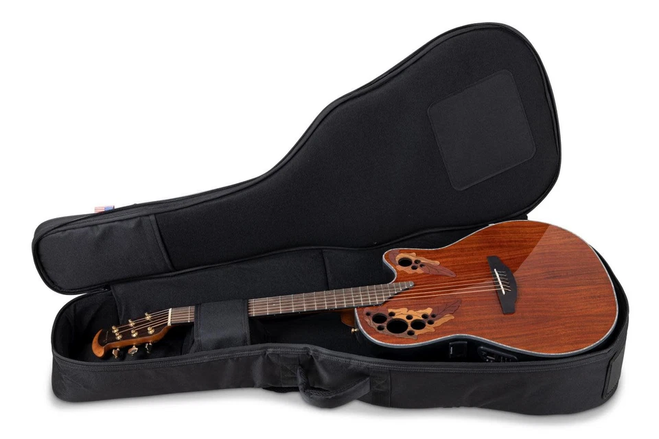 Bolsa de concierto para guitarra acústica Ovation Mid/Deep Bowl Plus de 12 cuerdas, negra Foto 4 de 4