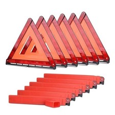Safety Triangle Kit Road Emergency Warning Reflector Roadside 6PK Lite