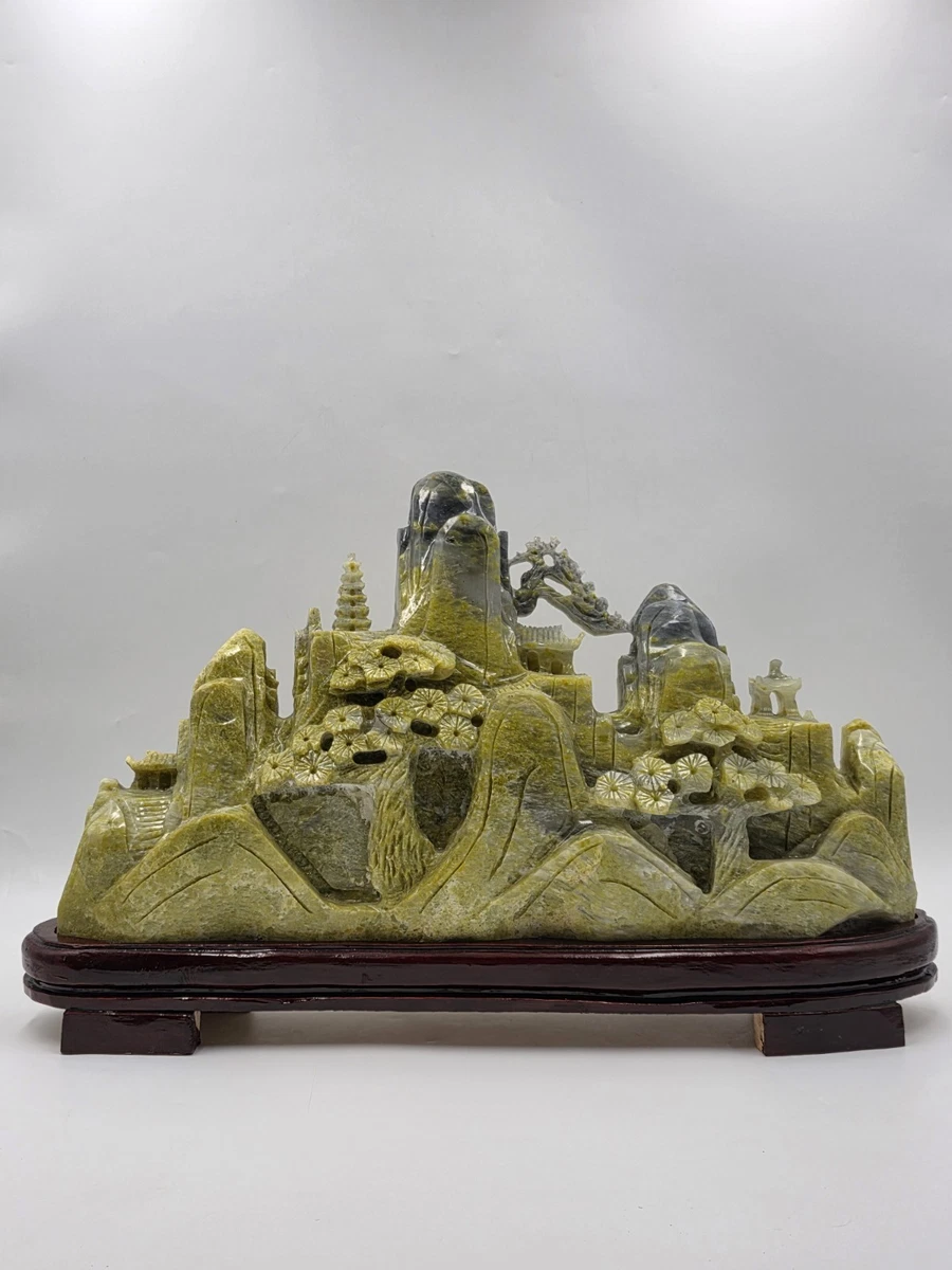 黄色复古原始玉中国古董| eBay
