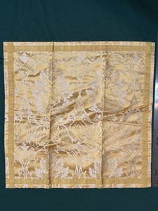 Gold Damask Blue Lining Chalice Veil Unique Church Textile