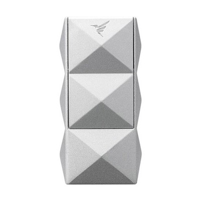 Colibri Quasar II 2er-Jet Flame - silbernes Metall Feuerzeug mit Rundcutter