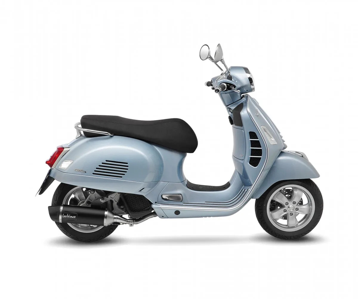 LeoVince Muffler exhaust NERO EURO 5 VESPA GTS 125 i.e. / SUPER 2021 2024