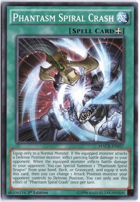 Yugioh - Phantasm Spiral Crash MACR-EN057 1st Edition - Maximum Crisis