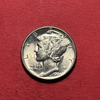(1) Beautiful Vintage 1944-P Mercury Dime CHOICE BU-BRILLIANT UNCIRCULATED