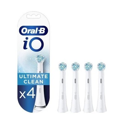 Oral-B iO Ultimate Clean White Replacement Electric Toothbrush Heads  4 Pack NEW