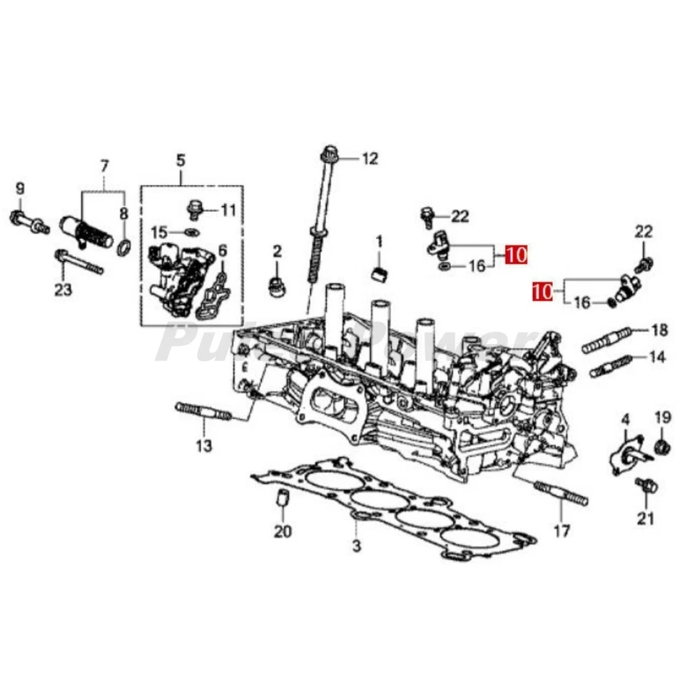 Sensor de posición del árbol de levas Hitachi 375105A2A01 OEM para Acura ILX NSX TLX 2015-2020 Foto 4 de 4